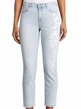 JOE'S JEANS Mid Rise Light Embroidered Ankle Jeans Women's Size 26 NEW